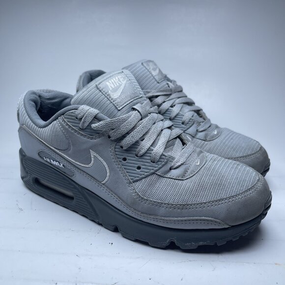 Nike Air Max 90 Mens Shoes 9 US Wolf Cool Grey Sneakers Low Top FJ4218 002 - Picture 1 of 16